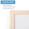 Mastervision Mastervision Magnetic Dry Erase White Board, 24" x 36", Pine Wood Frame, Wall Mount Kit Included MM07001010 - alternate 2
